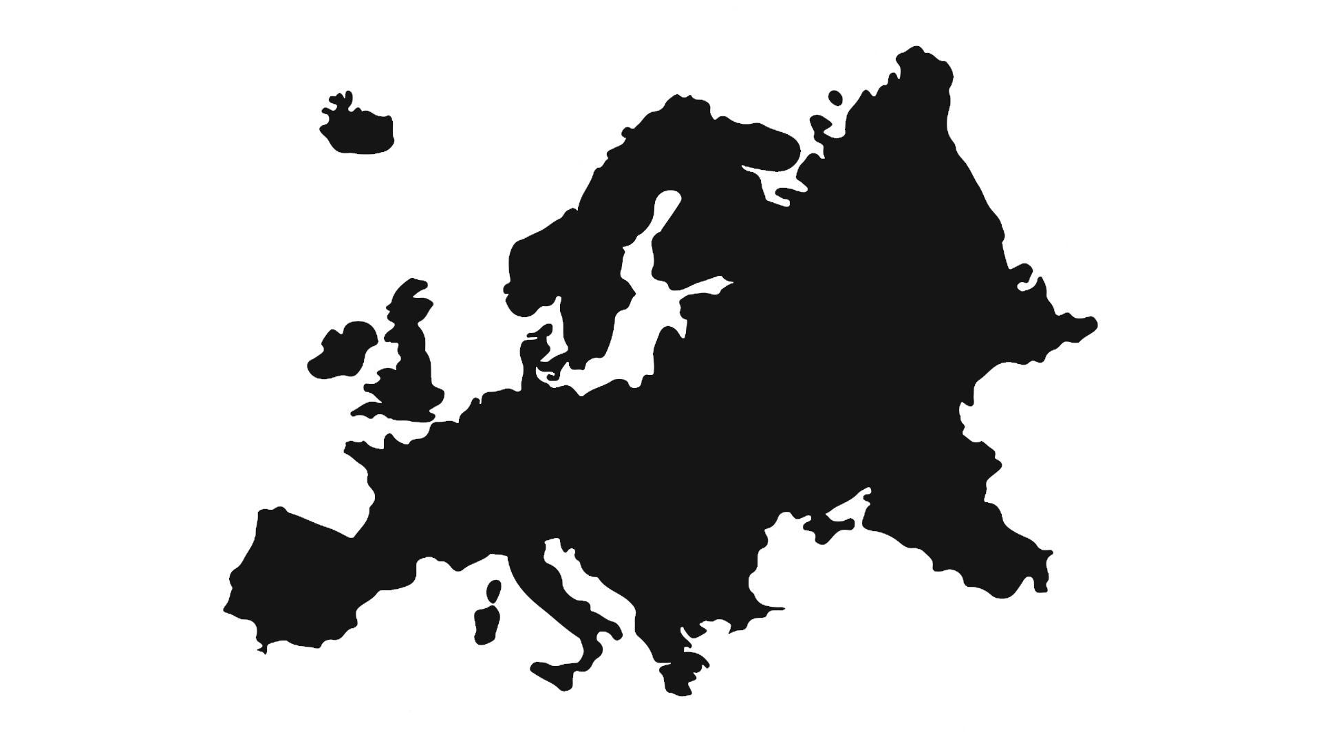 Europakarte mit Pain Nation LAN-Event-Standorten
